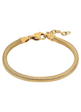 Lykka Strong guldpläterad stålarmband 18+3cm