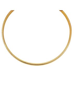 Lykken Trend guldpläterad stålhalsband 50+3cm