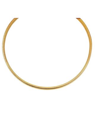 Lykka Strong guldpläterad stålhalsband 50+3cm