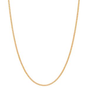 Lykka Basics venetiansk kedja guldpläterad 1mm main product photo