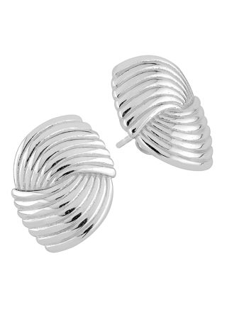 Lykka Casuals örhängen tvinnad design silver