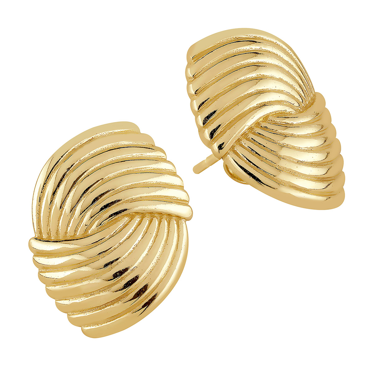 Lykka Casuals förgyllda örhängen tvinnad design