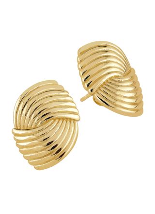 Lykka Casuals förgyllda örhängen tvinnad design