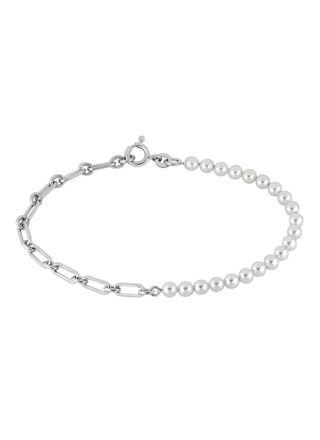 Lykka Pearls silver pärlarmband 19cm
