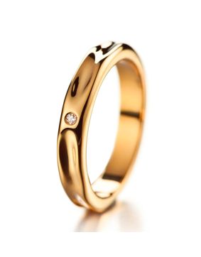 Lumoava Honey diamantring gulguld 724990000
