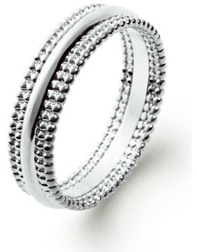 Lykken Casuals silverring med kultråd 5,5 mm