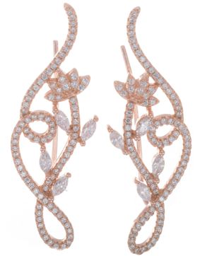 Silver Bar Blommor helixörhängen guldpläterad 42 mm 7325