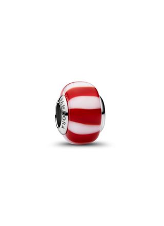 Pandora Moments röd pepparmint Muranoglasberlock 735071C01