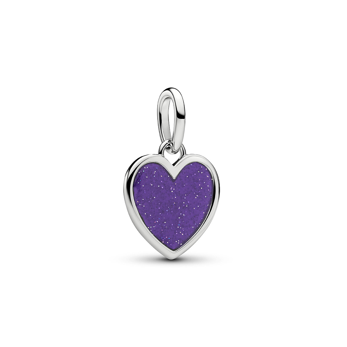 Pandora Moments graverbar lila hjärtberlock 735088C02