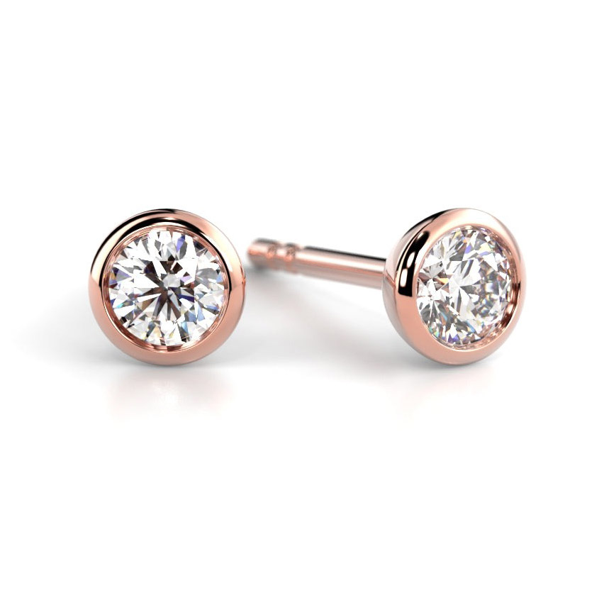 Festive diamantörhängen Auréa Bezel 2 x 0.10 14-739-020-PK