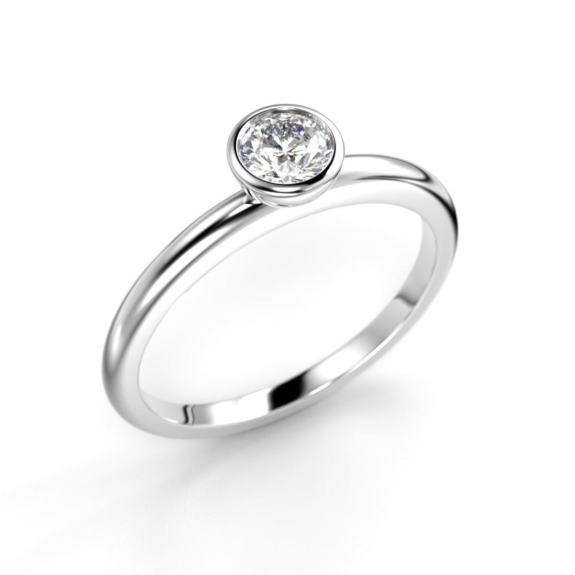 Festive Auréa Bezel 0.30 ct diamantring 14-741-030-VK-HSI1