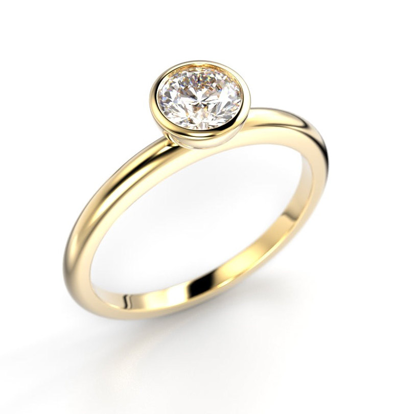 Festive Auréa Bezel 0.50 ct diamantring 14-741-050-KK-HSI1