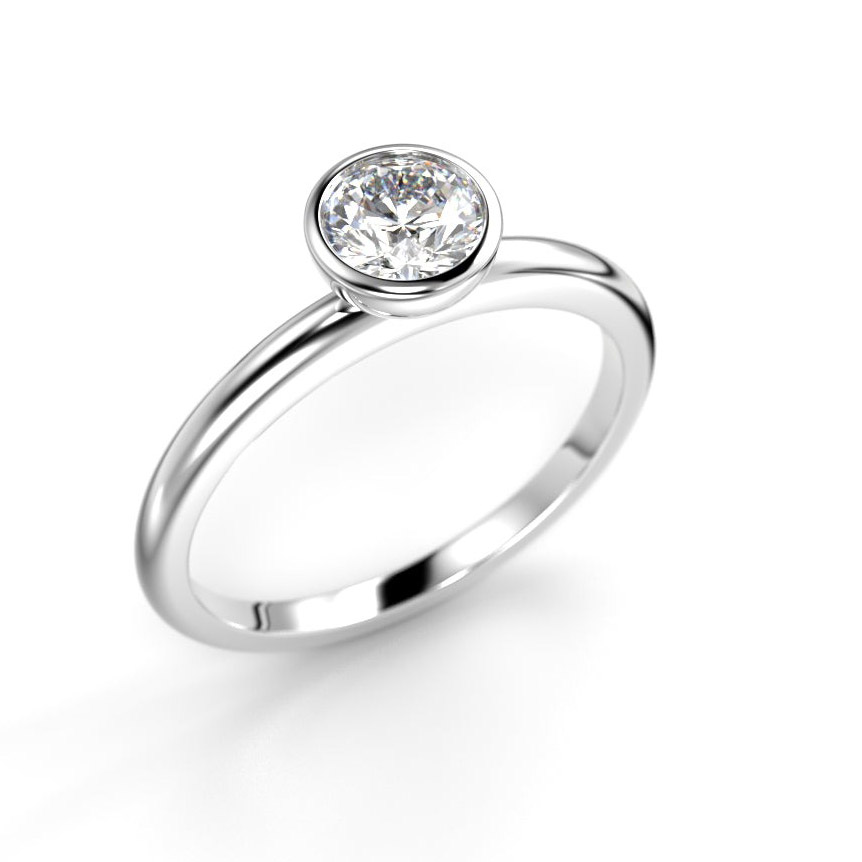 Festive Auréa Bezel 0.50 ct diamantring 14-741-050-VK-HSI1