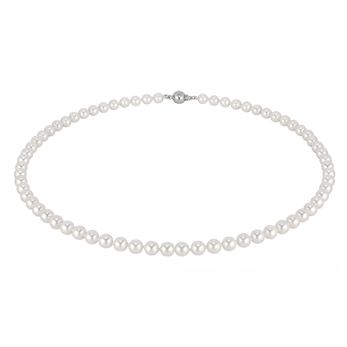 Lykken Pearls sötvattenspärlhalsband 5-6mm 42cm