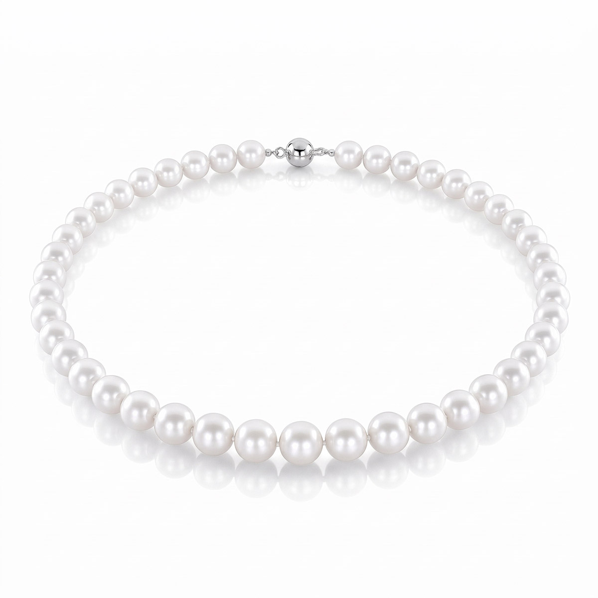 Lykken Pearls sötvattenspärlhalsband 7-8mm 50cm