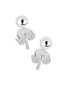 Lykken Basics silver kula stiftörhängen 3 mm