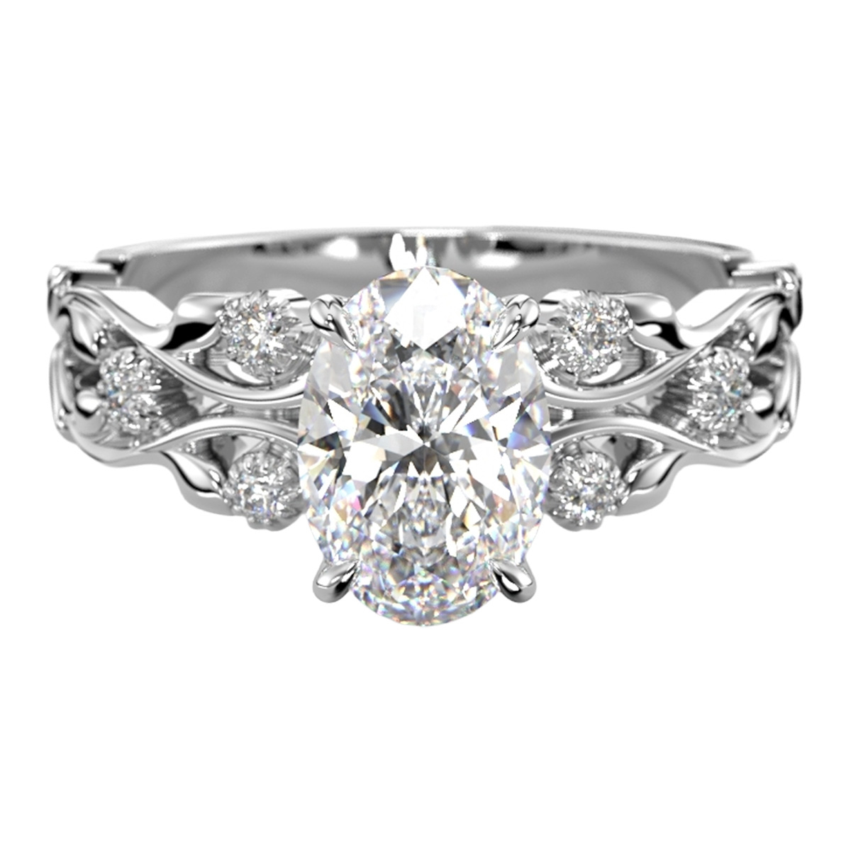 Festive Feeniks Twin Oval 1.06ct diamantring 752-106-VK