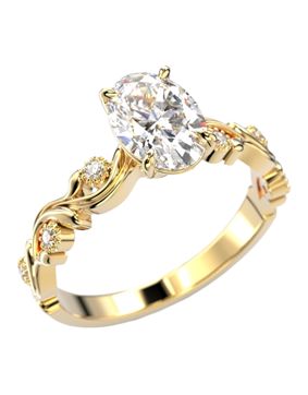 Festive Feeniks Lux Oval 1.06ct diamantring 754-106-KK