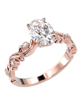 Festive Feeniks Lux Oval 1.06ct diamantring 754-106-PK
