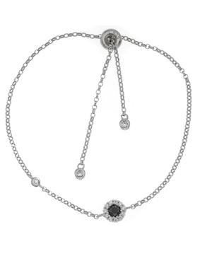 Silver Bar Diana armband svart 7574
