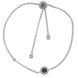 Silver Bar Diana armband svart 7574 main product photo