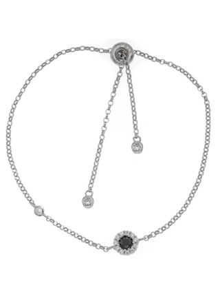 Silver Bar Diana armband svart 7574
