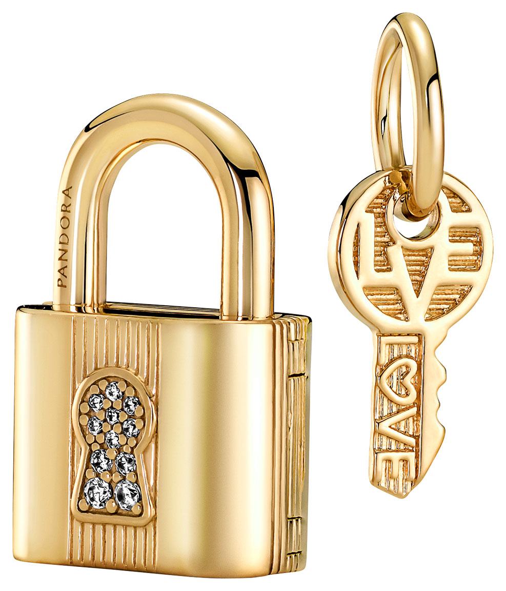 Pandora berlock dangle Padlock & Key 760088C01