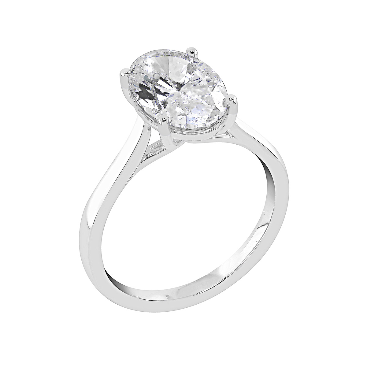 Midem Copenhagen enstens diamantring 3,00ct vitguld