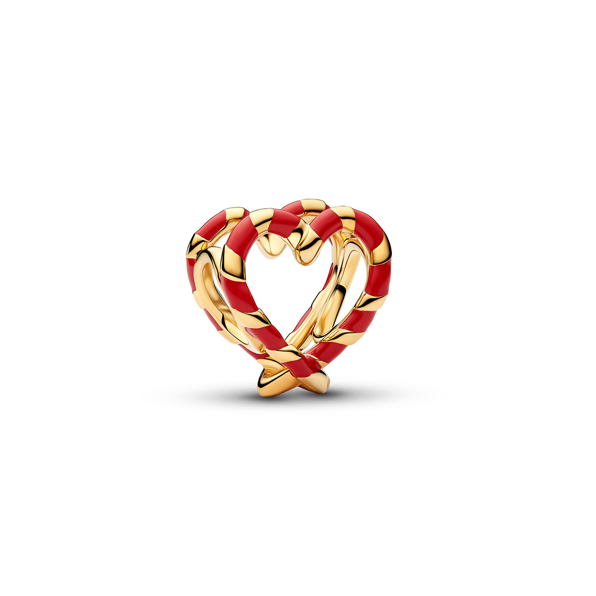 Pandora Moments polkagris hjärtberlock 765063C01