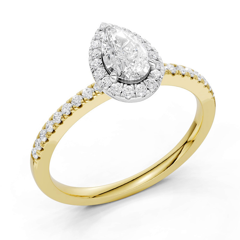 Midem Amsterdam Halo diamantring 0.75ct guld-170