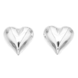 Silver Bar Varm hjärta örhängen 6 x 7 mm 7773 main product photo
