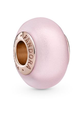 Pandora Matte Pink Murano Glass berlock 789421C00