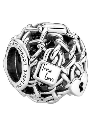 Pandora berlock Openwork Chain Link Padlock 790071C00