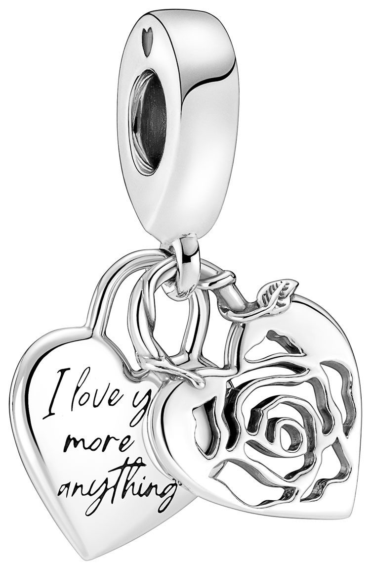 Pandora berlock dangle Rose Heart Padlock 790086C00