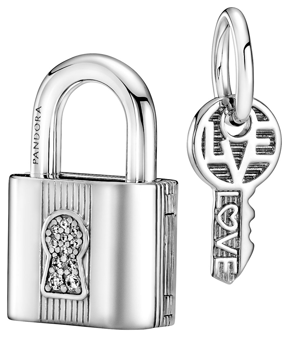 Pandora berlock dangle Padlock & Key 790088C01