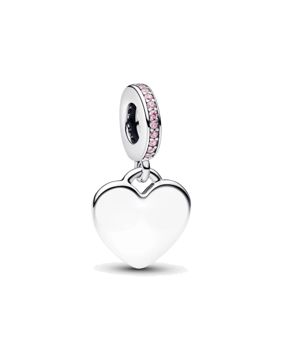 Pandora Moments graverbart hjärthänge rosa 793926C02