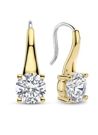 TI SENTO guldpläterad solitaire örhängen 7949ZY