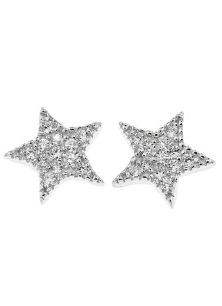 Silver Bar Stjärna örhängen 9 mm 7950