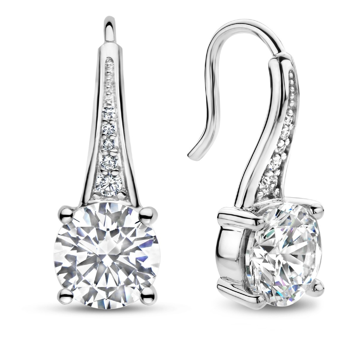 TI SENTO silver solitaire örhängen 7950ZI