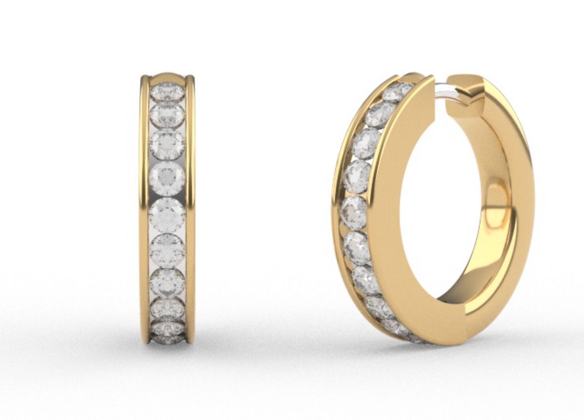 TI SENTO tvåfärgade hoops 7973ZY