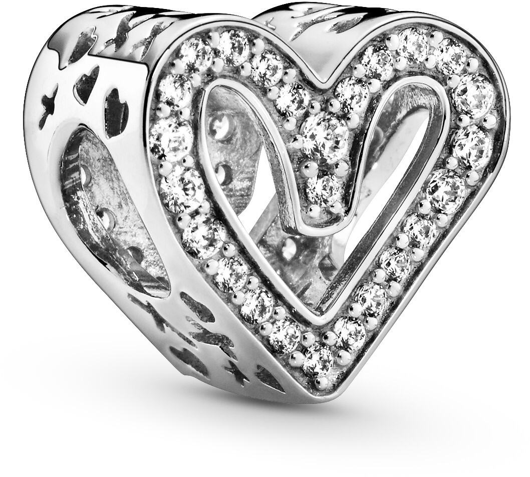 Pandora 798692C01 Sparkling Freehand Heart berlock