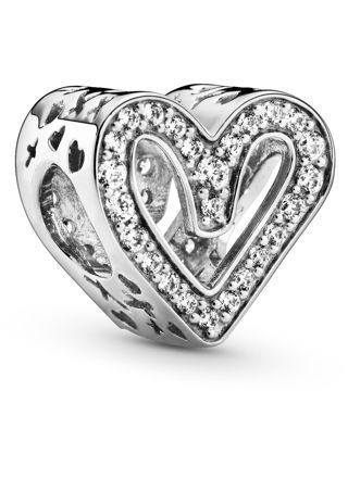 Pandora 798692C01 Sparkling Freehand Heart berlock