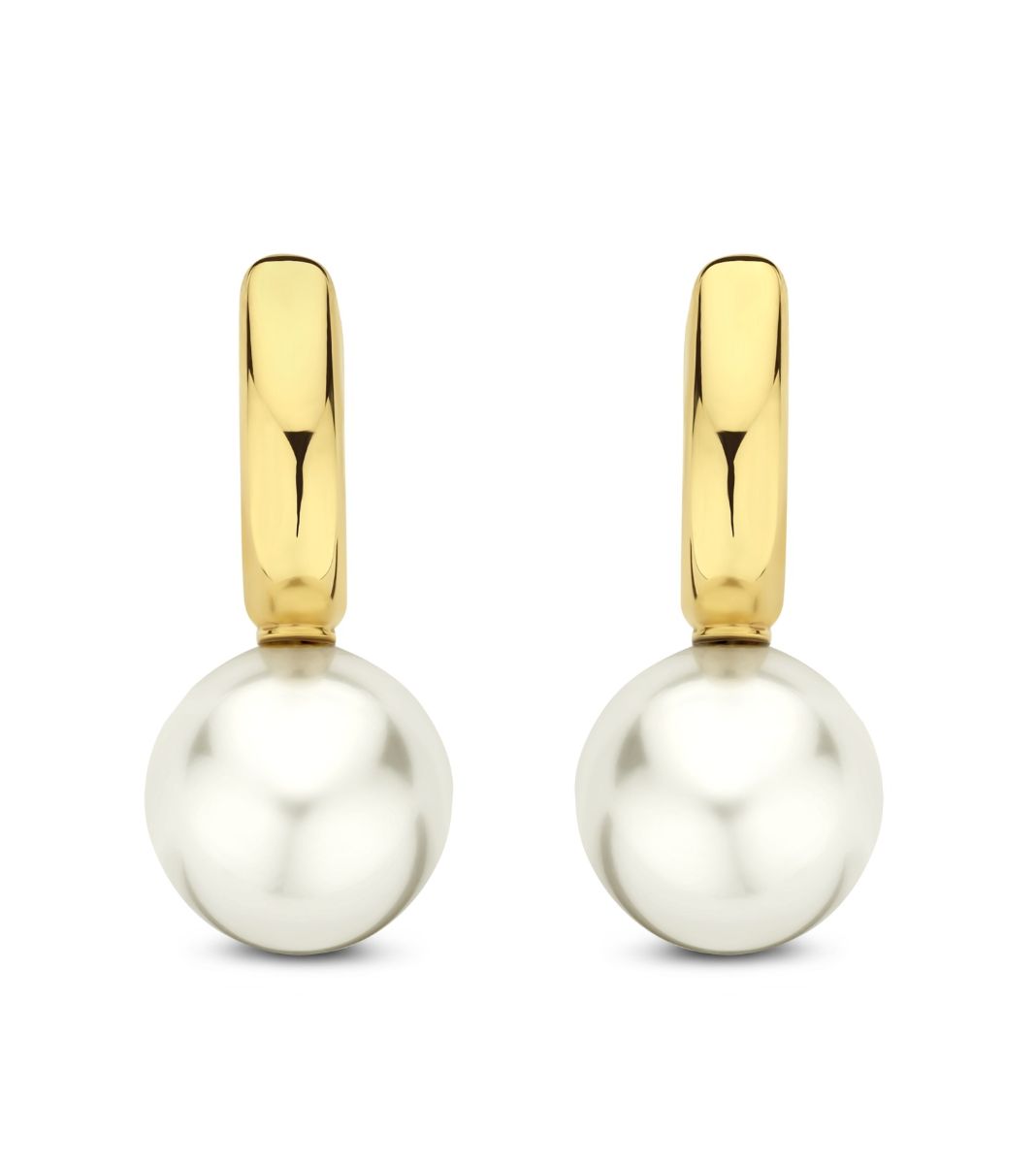 TI SENTO guldfärgade pärlörhängen 7986YP