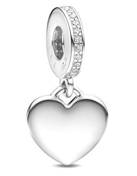 Pandora Engraveable Heart berlock 798761C01