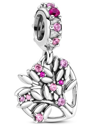 Pandora People charm Pink Heart Family Tree 799153C01