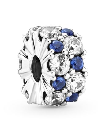 Pandora Clear & Blue Sparkle klämstopp 799171C01