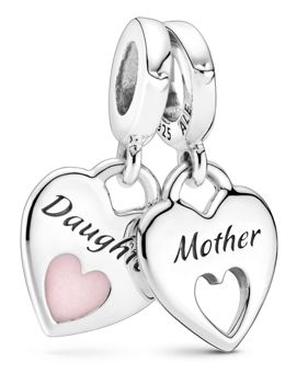 Pandora People charm Mother & Daughter Split Heart 799187C01