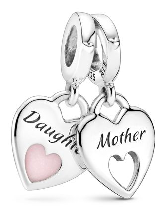 Pandora People charm Mother & Daughter Split Heart 799187C01