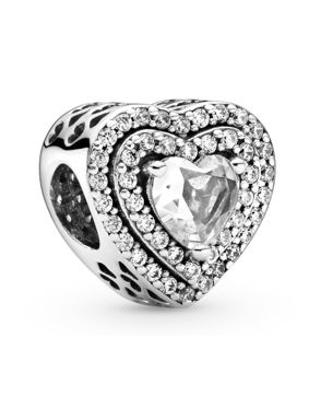 Pandora Sparkling Levelled Hearts berlock 799218C01