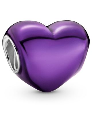 Pandora berlock Metallic Purple Heart 799291C01